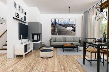  Projekt domu Agat II z wiatą bliźniak [A-BL2] (WRF1964) - projekt domu parterowego z poddaszem - Zdjęcie 3