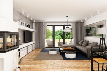  Projekt domu Pogodna z garażem 2-st. [A] (WRF1985) - projekt domu parterowego - Zdjęcie 3