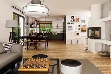  Projekt domu Pogodna z garażem 2-st. [A] (WRF1985) - projekt domu parterowego - Zdjęcie 7