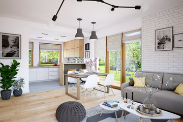  Projekt domu Tamarillo 6 (WOF1111) - projekt domu parterowego z poddaszem - Zdjęcie 6