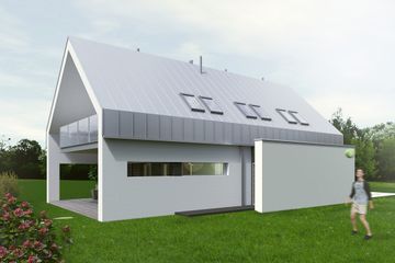  Projekt domu A-21 (PZB1002) - projekt domu parterowego z poddaszem - Zdjęcie 3