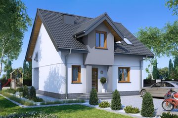  Projekt domu Sej-pro 001 energo (ELW1000) - projekt domu parterowego z poddaszem - Zdjęcie 1