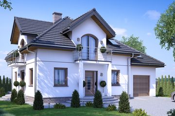  Projekt domu Sej-pro 002 energo (ELW1001) - projekt domu parterowego z poddaszem - Zdjęcie 1