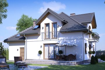  Projekt domu Sej-pro 002 energo (ELW1001) - projekt domu parterowego z poddaszem - Zdjęcie 2