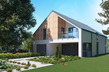  Projekt domu Sej-pro 012 energo (ELW1007) - projekt domu parterowego z poddaszem - Zdjęcie 1