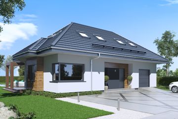  Projekt domu Sej-pro 005 G energo (ELW1008) - projekt domu parterowego z poddaszem - Zdjęcie 1