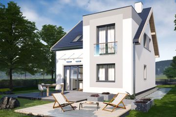  Projekt domu Emil (WRD2793) - projekt domu parterowego z poddaszem - Zdjęcie 1