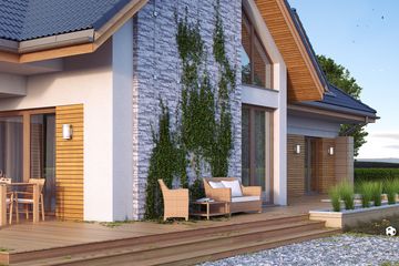  Projekt domu Bazalt (BSA1663) - projekt domu parterowego z poddaszem - Zdjęcie 5