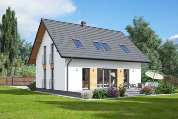  Projekt domu Tomaszów 35 (KRP2289) - projekt domu parterowego z poddaszem - Zdjęcie 1