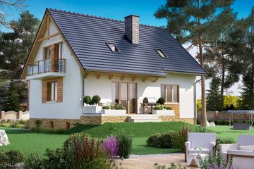  Projekt domu BW-18 podpiwniczony (JGC1037) - projekt domu parterowego z poddaszem - Zdjęcie 3