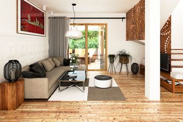  Projekt domu Jarząbek II z garażem 1-st. bliźniak [A1-BL1] (WRF2006) - projekt domu parterowego z poddaszem - Zdjęcie 3