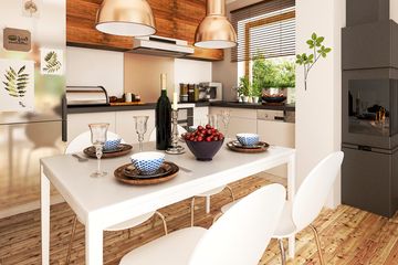  Projekt domu Jarząbek II z garażem 1-st. bliźniak [A1-BL1] (WRF2006) - projekt domu parterowego z poddaszem - Zdjęcie 5