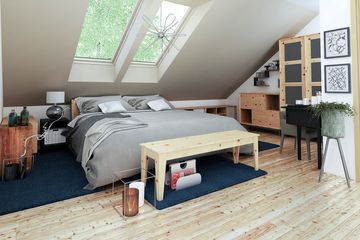  Projekt domu Jarząbek II z garażem 1-st. bliźniak [A1-BL1] (WRF2006) - projekt domu parterowego z poddaszem - Zdjęcie 7