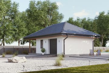  Projekt garażu uAG5 (WCB1152) - projekt garażu parterowego - Zdjęcie 3