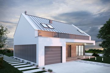  Projekt domu FX-07 (PZB1045) - projekt domu parterowego z poddaszem - Zdjęcie 5