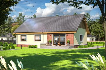  Projekt domu Talia (WOE1064) - projekt domu parterowego - Zdjęcie 3