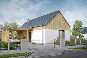  Projekt domu Dopasowany 04 (KZB1050) - projekt domu parterowego - Zdjęcie 4