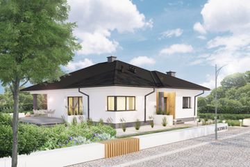  Projekt domu Merkury (SKA1083) - projekt domu parterowego - Zdjęcie 3