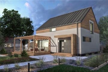  Projekt domu eko Typowy 9 (KKE1009) - projekt domu parterowego z poddaszem - Zdjęcie 1