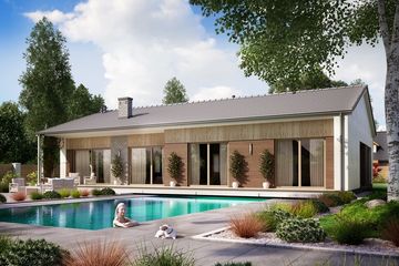  Projekt domu KA58 (PKT1094) - projekt domu parterowego - Zdjęcie 2