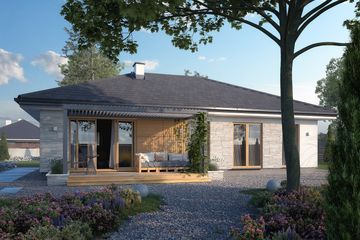  Projekt domu Awokado (BSA2232) - projekt domu parterowego - Zdjęcie 3