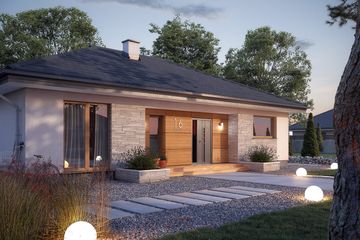  Projekt domu Awokado (BSA2232) - projekt domu parterowego - Zdjęcie 4