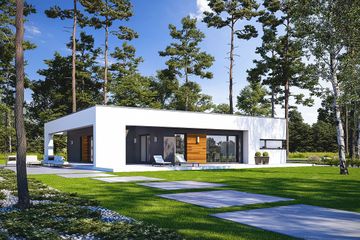  Projekt domu Śmiały D58 (WWB1062) - projekt domu parterowego - Zdjęcie 2