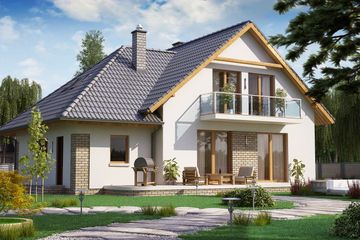  Projekt domu BW-10 wariant 6 (JGC1216) - projekt domu parterowego z poddaszem - Zdjęcie 3