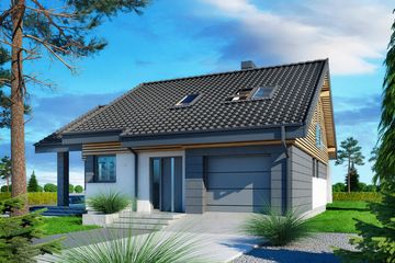  Projekt domu Nel II N+ (BSB1139) - projekt domu parterowego z poddaszem - Zdjęcie 3