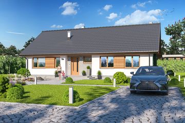  Projekt domu Tracja 6 (WOE1143) - projekt domu parterowego - Zdjęcie 2