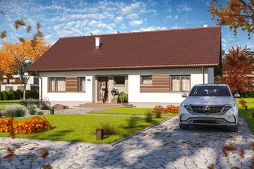  Projekt domu Tracja 7 (WOE1144) - projekt domu parterowego - Zdjęcie 2