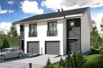  Projekt domu Konrad - dwulokalowy pl+p (WRD2813) - projekt domu parterowego z poddaszem - Zdjęcie 4