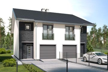  Projekt domu Konrad - dwulokalowy pl+p (WRD2813) - projekt domu parterowego z poddaszem - Zdjęcie 5