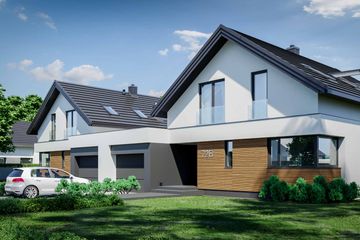  Projekt domu HomeKoncept 72 B (KRX1096) - projekt domu parterowego z poddaszem - Zdjęcie 2