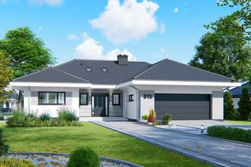  Projekt domu APS 312 (LUA1453) - projekt domu parterowego - Zdjęcie 3