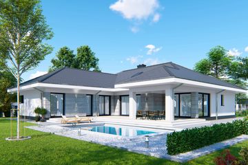  Projekt domu APS 312 (LUA1453) - projekt domu parterowego - Zdjęcie 4