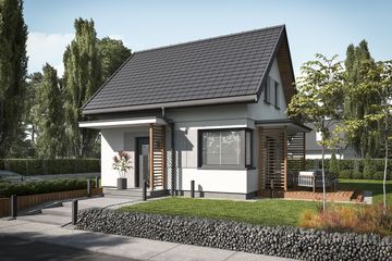  Projekt domu letniskowego Orlean 7 dom letniskowy (SLN2613) - projekt domu parterowego z poddaszem - Zdjęcie 1