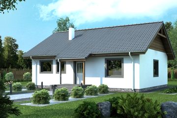  Projekt domu Hania (WAN1039) - projekt domu parterowego - Zdjęcie 1