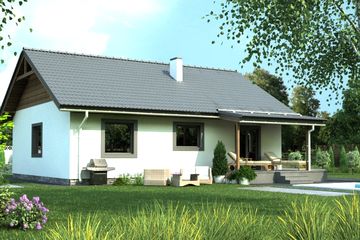  Projekt domu Hania (WAN1039) - projekt domu parterowego - Zdjęcie 2