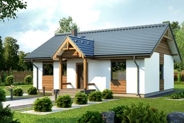  Projekt domu Olga (WAN1040) - projekt domu parterowego - Zdjęcie 1