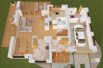  Projekt domu Zanzibar (SKA1088) - projekt domu parterowego z poddaszem - Zdjęcie 3