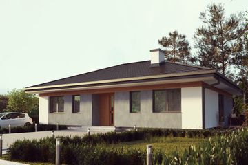  Projekt domu uA131 (WCB1158) - projekt domu parterowego - Zdjęcie 1