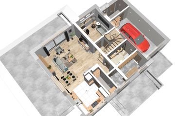  Projekt domu Jaskółka 2 z garażem (WRL1052) - projekt domu parterowego z poddaszem - Zdjęcie 3