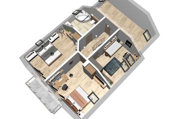  Projekt domu Jaskółka 2 z garażem (WRL1052) - projekt domu parterowego z poddaszem - Zdjęcie 4