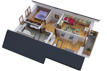  Projekt domu BW-36 wariant 4 (JGC1145) - projekt domu parterowego z poddaszem - Zdjęcie 4