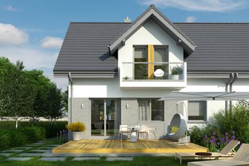  Projekt domu Eco 28 (WOZ1027) - projekt domu parterowego z poddaszem - Zdjęcie 4