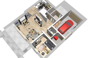  Projekt domu Oszust 2 (WAH1879) - projekt domu parterowego z poddaszem - Zdjęcie 10