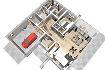  Projekt domu Heros z garażem 2-st. (WRL1010) - projekt domu parterowego - Zdjęcie 3
