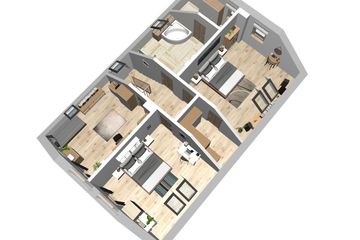  Projekt domu Bocian 4 z garażem 2-st. (WRL1057) - projekt domu parterowego z poddaszem - Zdjęcie 4