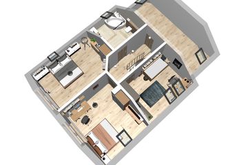  Projekt domu Jaskółka 1 z garażem (WRL1050) - projekt domu parterowego z poddaszem - Zdjęcie 4